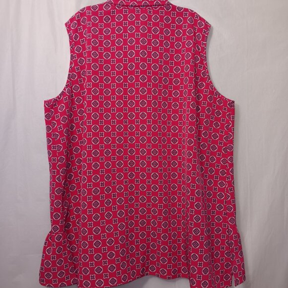 DG2 by DIANE GILMAN SLEEVELESS RUFFLED TRIM TOP - Picture 11 of 15